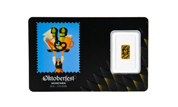 Oktoberfest Goldbarren 1 Gramm - Motiv 2025 – Bild 2