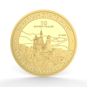 Bayern Thaler 2026 1/10 oz Au Vorderseite