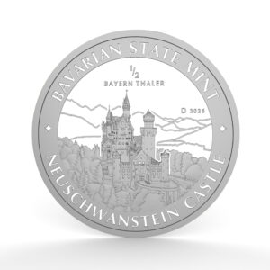 Bayern Thaler 2026 1/2 oz Ag Vorderseite