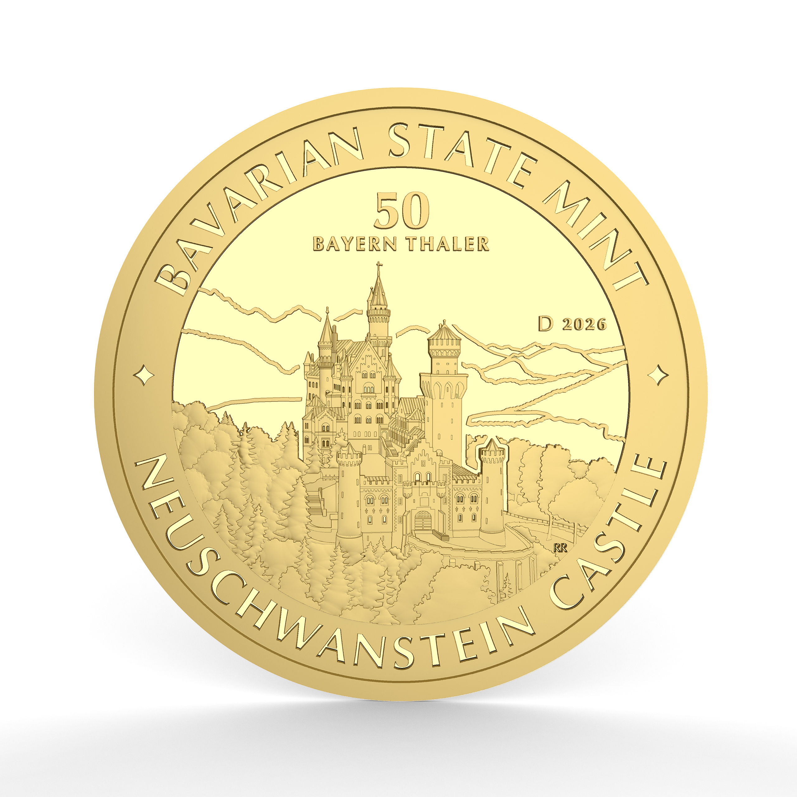 Bayern Thaler 2026 1/2 Au Vorderseite