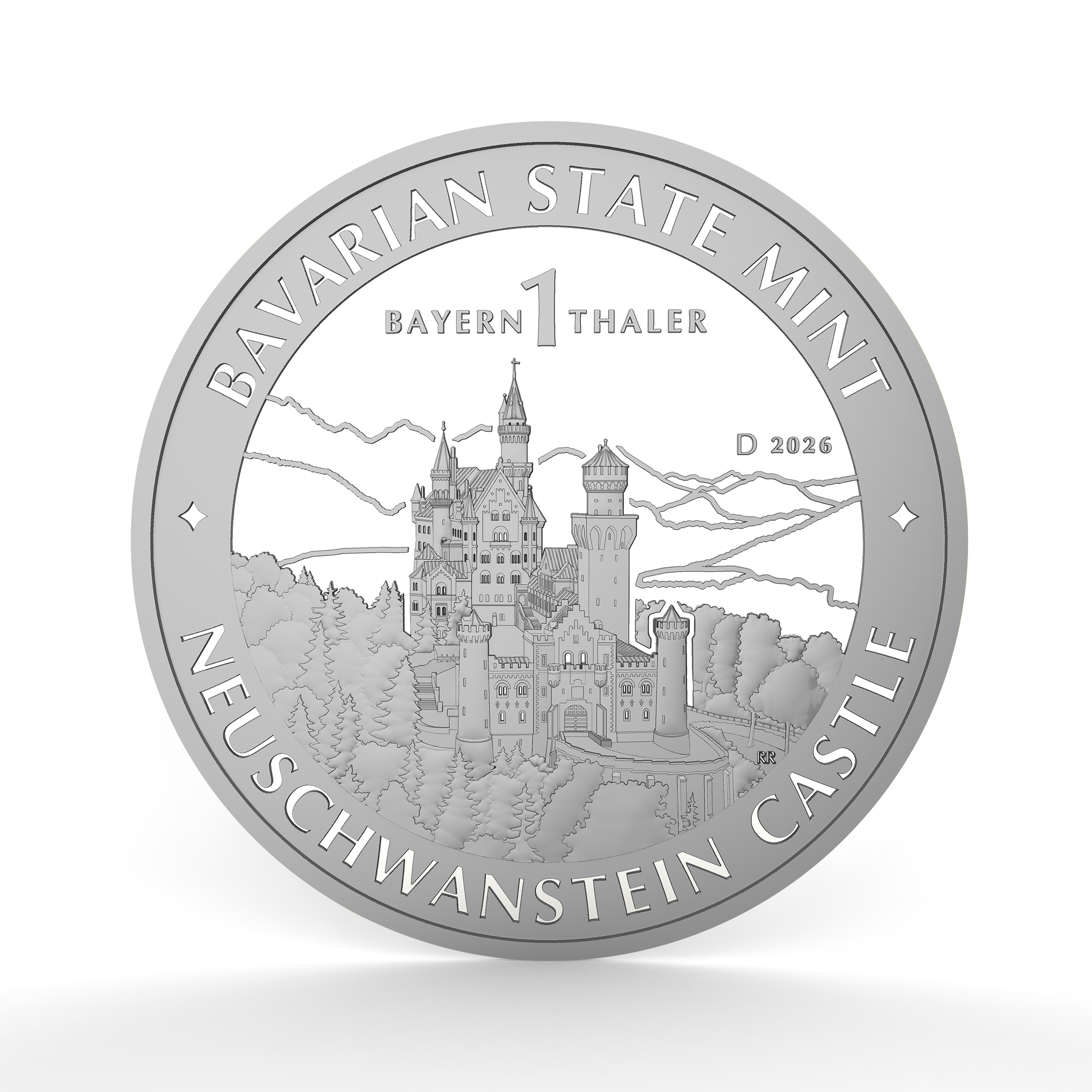 Bayern Thaler 2026 1 oz Ag Vorderseite