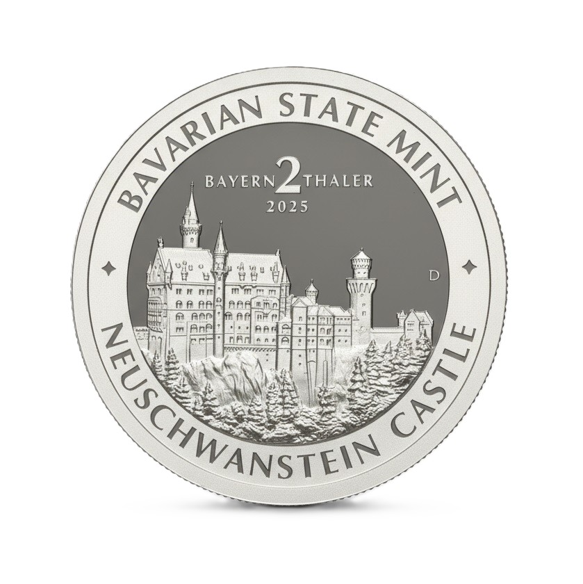 2 Bayern Thaler "High Relief" - limitierte Sonderausgabe 2025 - 2 Unzen Feinsilber