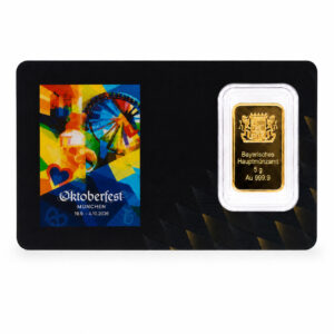 Oktoberfestbarren 5 g AG 999.9 Motiv 2026 Vorderseite