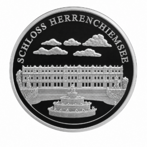 Medaille Schloss Herrenchiemsee Vorderseite AG 999