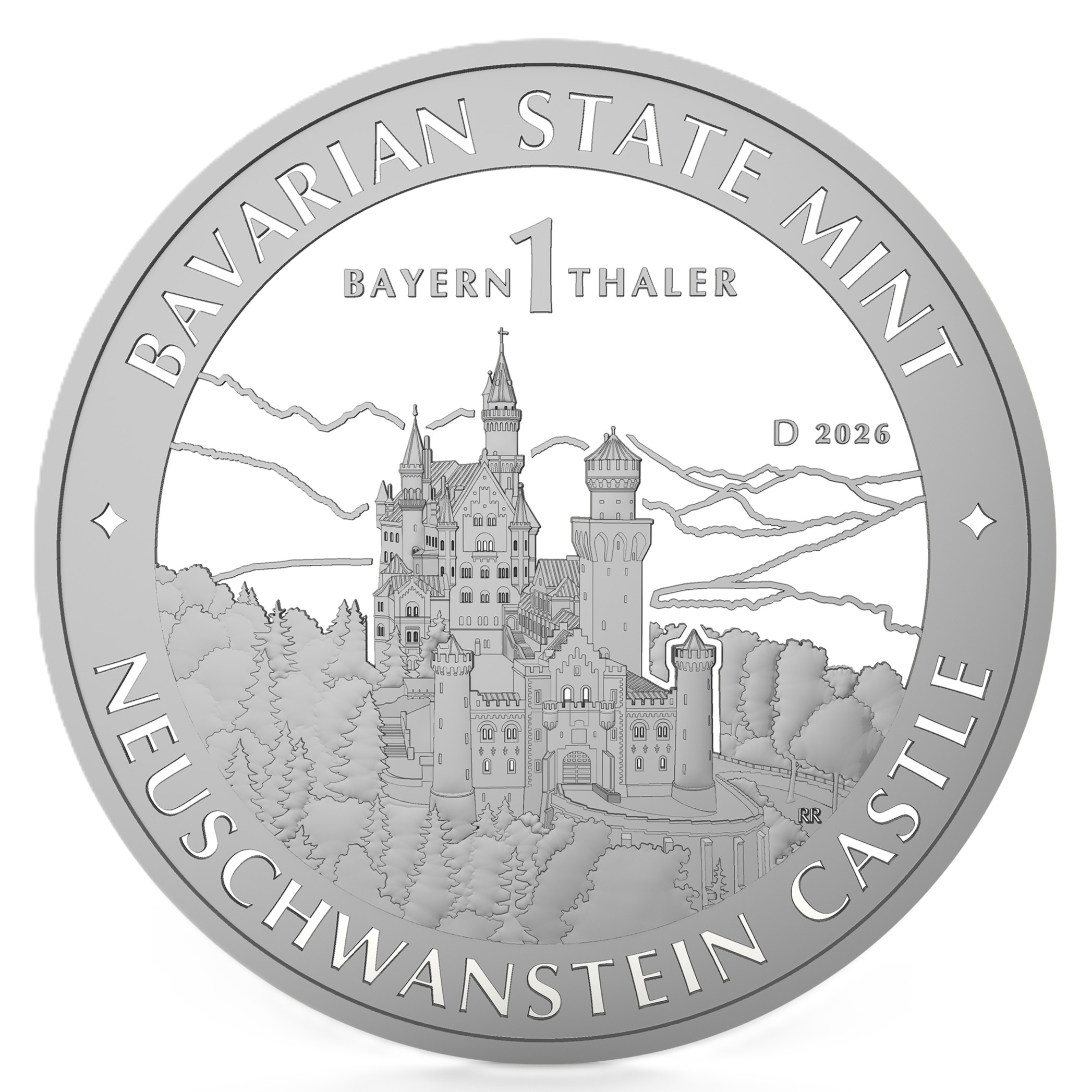 Bayern Thaler 2026 1 oz Spiegelglanz Ag 999 Vorderseite