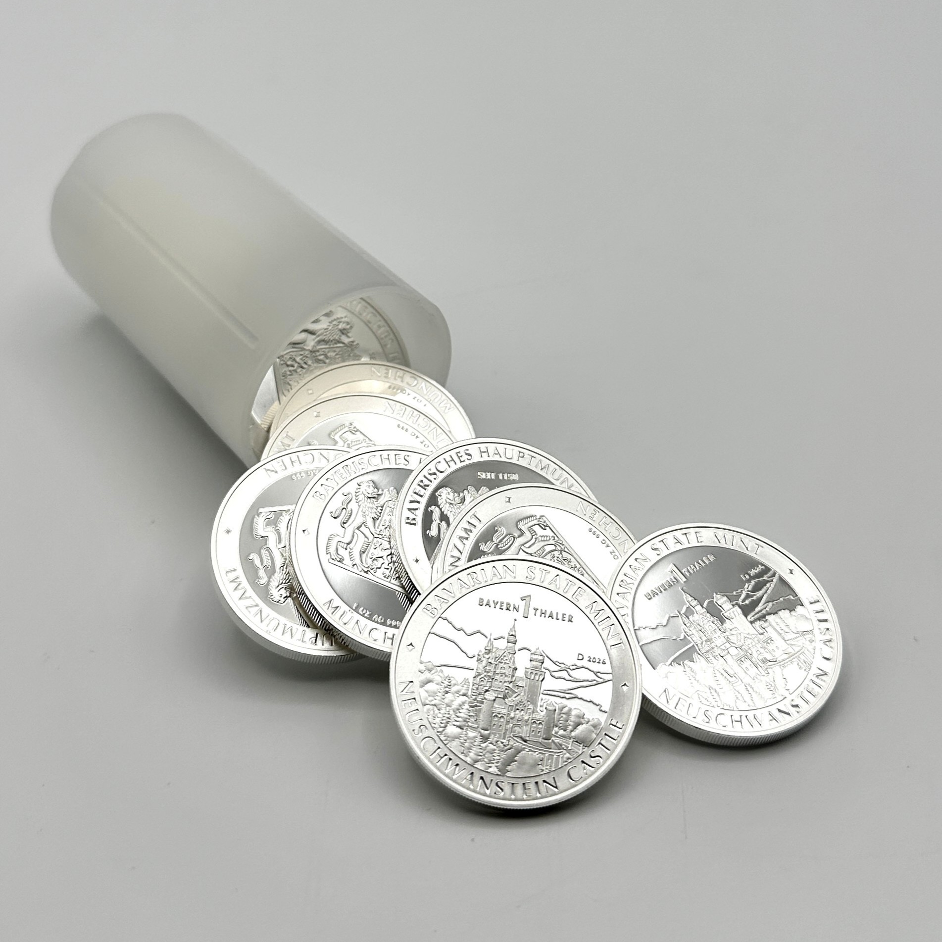 20 x „1 Bayern Thaler“ – 20 Unzen im Tube – Silber Investment-Paket S – 2026
