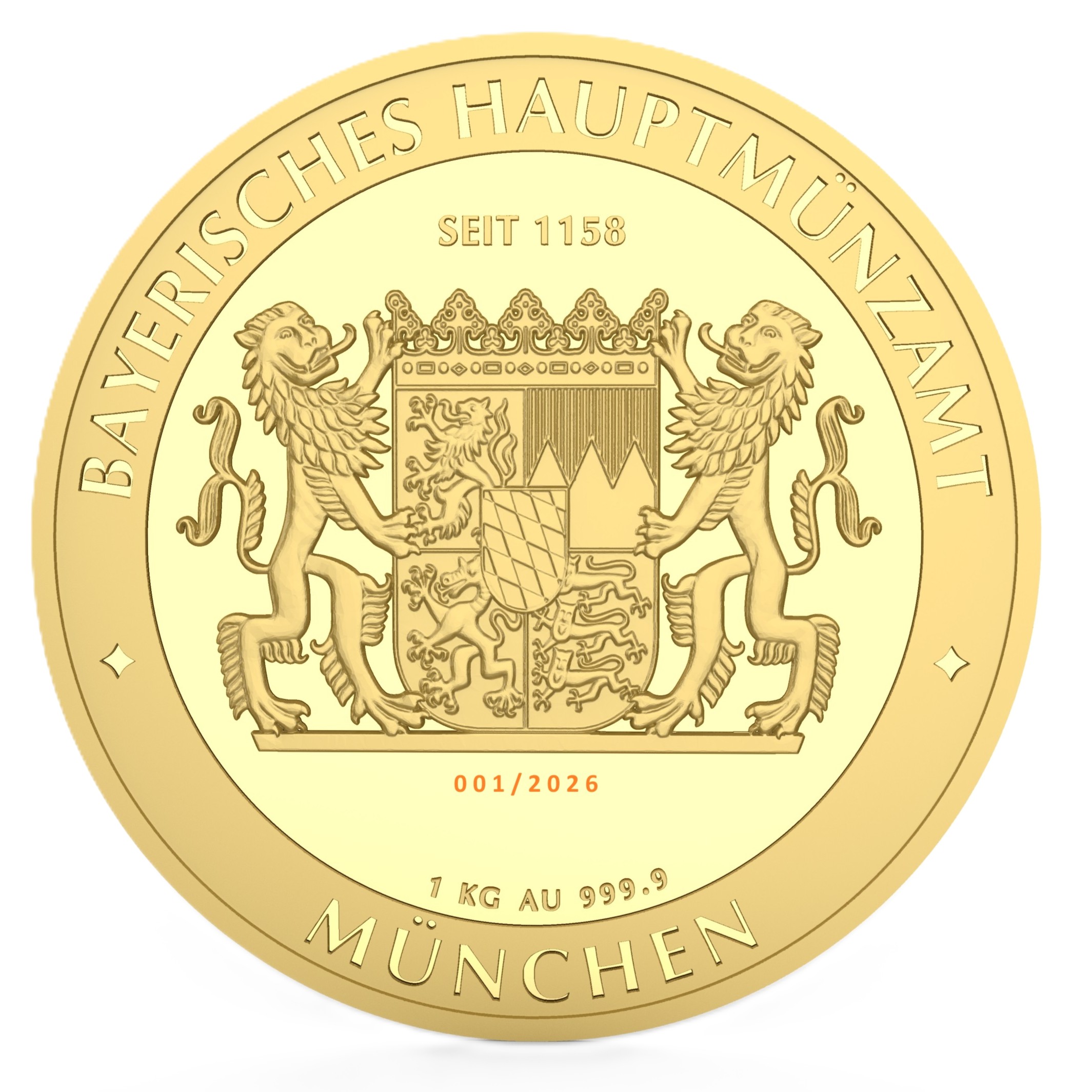 "3000 Bayern Thaler" - 1 KG Gold - 2026 – Bild 2