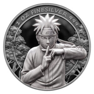ANIMATED VALUE COIN - NARUTO UZUMAKI Launch Edition - 2026, Ag 999 1 oz limitiert Vorderseite